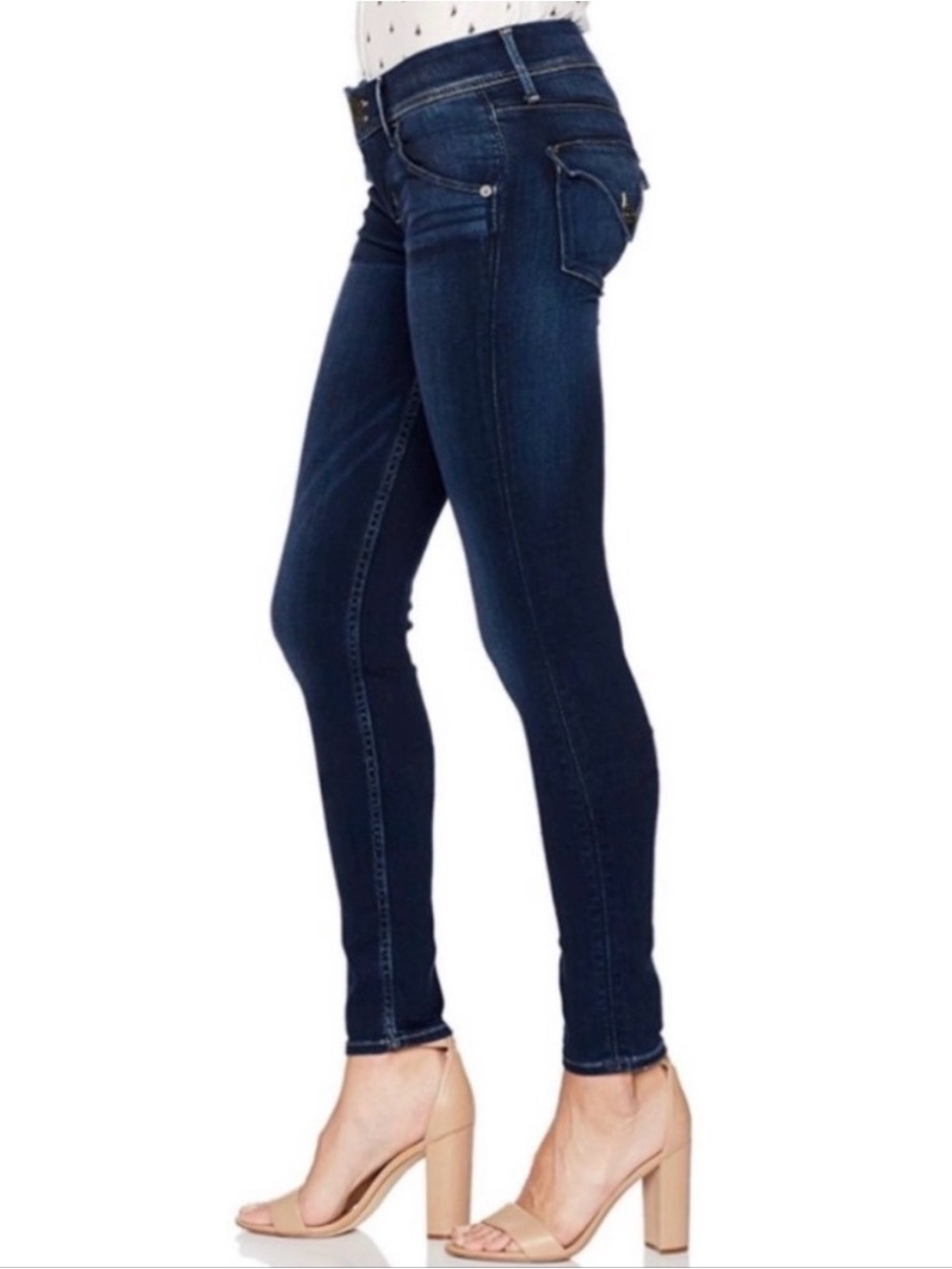 Hudson Collin Flap Mid Rise Skinny Jeans Sz 28 - Picture 3 of 17